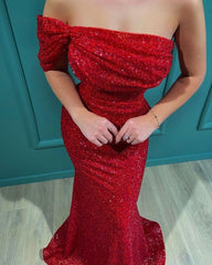 Prom dresses long red | Evening dresses glitter-misshow.com