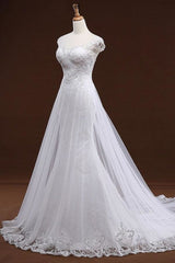 Sequine Appliques Tulle Pretty Mermaid Elegant Wedding Dresses