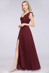 MISSHOW offers Sexy One-Shoulder Sweetheart Sleeveless Bridesmaid Dress Ruffles Beach Wedding Party Dress at a good price from 100D Chiffon to A-line Floor-length them. Lightweight yet affordable home,beach,swimming useBridesmaid Dresses.