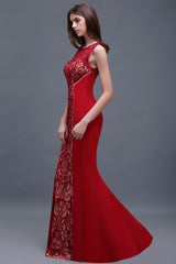 MISSHOW offers gorgeous Red Jewel party dresses with delicately handmade Beading,Appliques in size 0-26W. Shop Floor-length prom dresses at affordable prices.