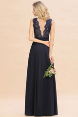 MISSHOW offers Sleeveless A-line Evening Maxi Gown Lace Appliques Floor Length Bridesmaid Dress Formal Party Gown at a good price from Misshow