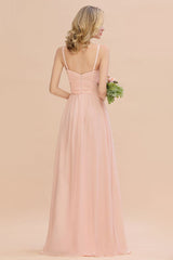 MISSHOW offers Spaghetti Straps Aline Bridesmaid Dress Sweetheart  Chiffon Swing Evening Dress at a good price from Misshow