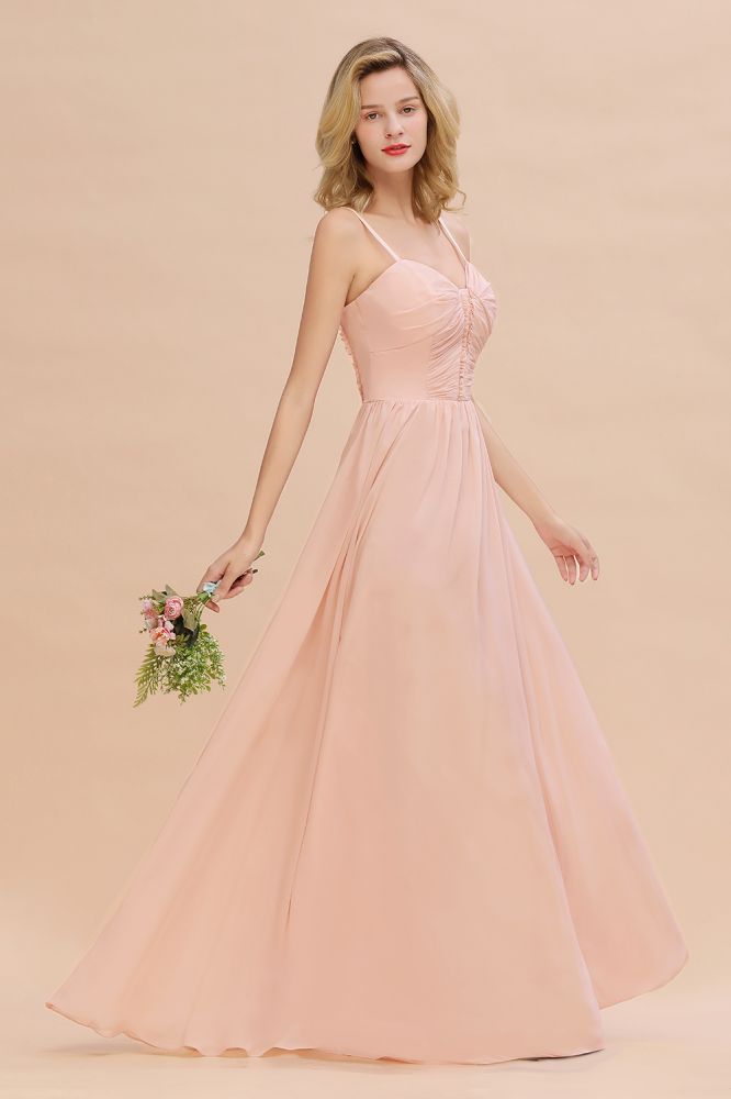 MISSHOW offers Spaghetti Straps Aline Bridesmaid Dress Sweetheart  Chiffon Swing Evening Dress at a good price from Misshow