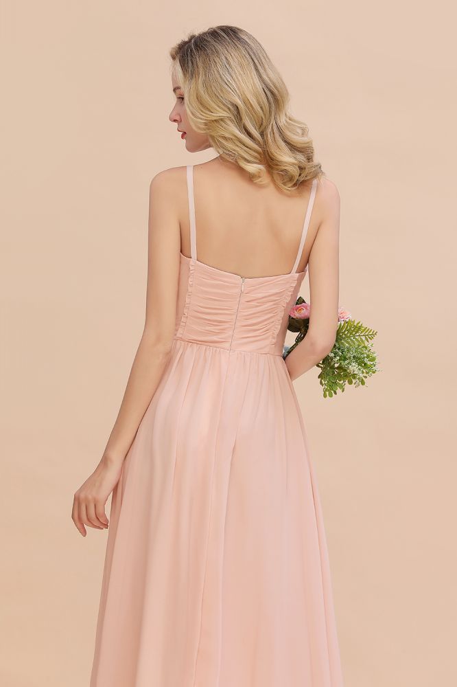 MISSHOW offers Spaghetti Straps Aline Bridesmaid Dress Sweetheart  Chiffon Swing Evening Dress at a good price from Misshow