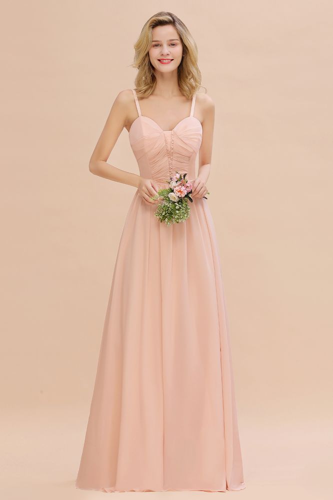 MISSHOW offers Spaghetti Straps Aline Bridesmaid Dress Sweetheart  Chiffon Swing Evening Dress at a good price from Misshow