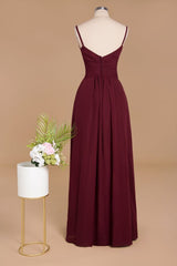 MISSHOW offers Spaghetti Straps Simple Evening Maxi Dresses Aline Chiffon Ruffle Party Gown at a good price from Misshow