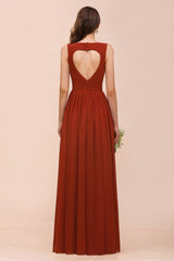 Strap Slim Floor Length Evening Dress for Bride Bridesmaid Dress-misshow.com