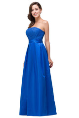 A plus size Ocean Blue bridesmaid dress made of Taffeta are trendy for  . Shop MISSHOW with elaborately designed Appliques gowns for your bridesmaids.