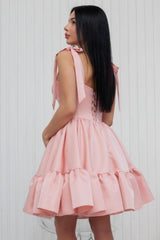 Sweetheart Short Pink Straps Simple Sleeveless Homecoming Dresses